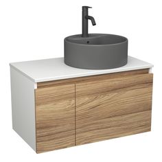 Комплект: тумба Bau Dream Blackwood 80,раковина BAU Element,смеситель Hotel Dream Black Bauedge