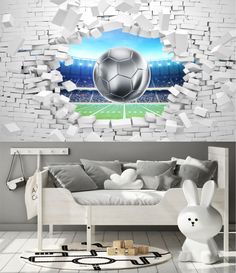 Фотообои Dekor Vinil Футбол с эффектом 3d 300х180 см