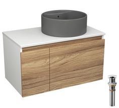 Комплект: тумба Bau Dream Blackwood 80,раковина BAU Element D41,выпуск Bauedge