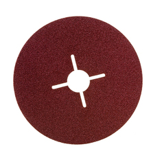 Круг шлифовальный ПРОФИ фибровый (5 шт; 125х22 мм; P80) для УШМ Зубр 35585-125-080