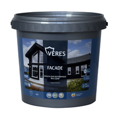 Краска для деревянных фасадов Veres Facade, акриловая, матовая, 0,9 л, бежевая пудра