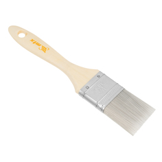Кисть плоская для лаков MTX "Евро" 1.5", искусственная щетина, деревянная ручка 83086