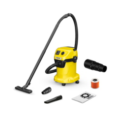 Пылесос с розеткой Karcher WD 3 P V-17/4/20+переходник для электроинструмента 4 ст 22-35мм