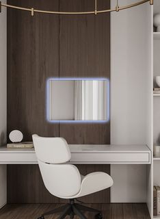 Зеркало для ванной Prisma 40*60 прямоугольное горизонтальное c подогревом No Brand