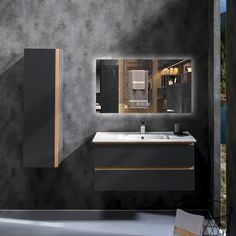 Зеркало для ванной Qwerty 100*120 прямоугольное горизонтальное c часами и подогревом No Brand