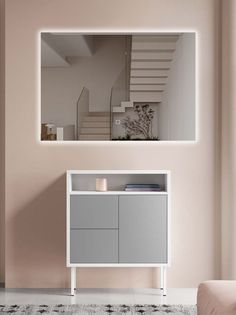 Зеркало для ванной Qwerty 80x100 горизонтальное с нейтральной LED-подсветкой No Brand