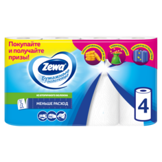 Бумажные полотенца Zewa 1/2 листа, 4 рулона