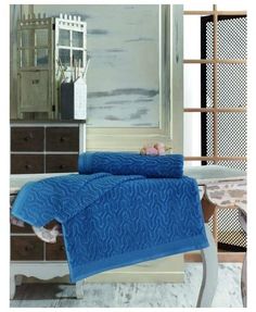 Полотенце махровое "Vega", 50х90 см, цвет: синий Sofi de Marko