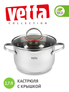 Кастрюля Vetta 2,7 л серебристый