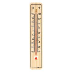 INBLOOM Термометр деревянный Классик малый, блистер, 20х4см