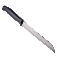 Нож для хлеба 18 см Tramontina Athus, черная ручка, 23082/007