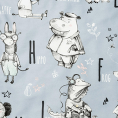 Комплект постельного белья Togas Олли детский сатин голубой