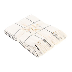 Плед Homelines textiles Drill check 140 x 200 см cream