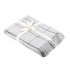 Плед Homelines textiles Drill check 220 x 240 см grey