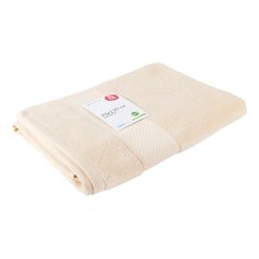 Полотенце 70 х 130 см махровое бежевое No Brand
