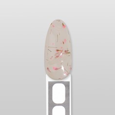Гель для наращивания, с сухоцветами, 3-х фазный, 9 гр, led/uv, цвет прозрачный/розовый Queen Fair