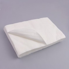 Одноразовые косметические салфетки, 100 шт, плотность 40г/м2, спанлейс, 20 × 30 см, цвет белый No Brand