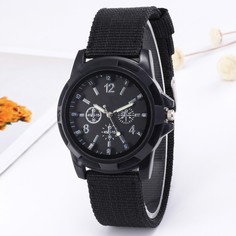 Часы наручные мужские, d-3.5 см, черные No Brand