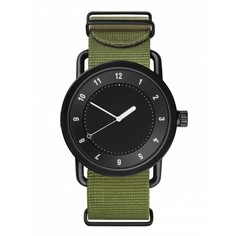 Часы наручные мужские, d-4 см, зеленые, с черным циферблатом No Brand