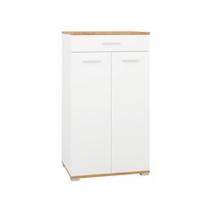 Тумба в прихожую с ящиком афина, 600х426х1074, крафт золотой/белый No Brand