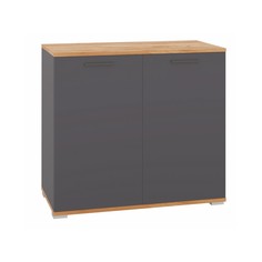 Тумба в прихожую 800 афина, 800х426х730, крафт золотой/антрацит No Brand