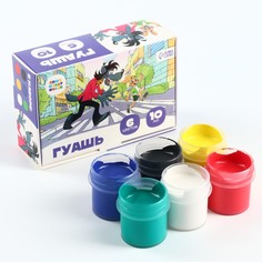 Гуашь 6 цветов по 10 мл, Союзмультфильм