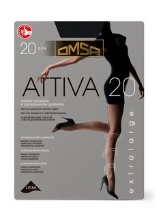 Колготки oms attiva 20 xxl nero Omsa