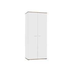 Шкаф 2х ств афина, 922х426х2106, дуб крафт золотой/белый No Brand