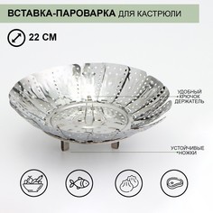 Вставка–пароварка из нержавеющей стали для кастрюли No Brand