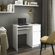 Стол письменый мори, 900х500х770, белый (правый угол) No Brand
