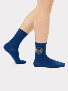 Носки мужские синие с рисунком в виде медведя Mark Formelle