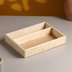 Кашпо деревянное, 27.5×20×4.5 см Дарим красиво