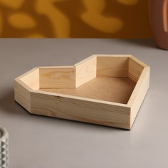 Кашпо деревянное 25×4.5 см Дарим красиво