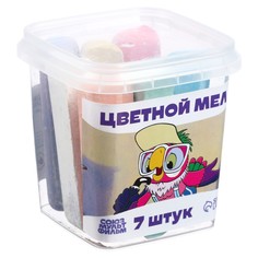 Набор цветных мелков попугай кеша, 7 цветов Союзмультфильм