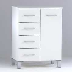 Комод для ванной комнаты, белый, 50 х 40 х 80 см No Brand