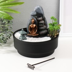 Фонтан настольный от сети, подсветка No Brand
