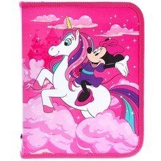 Папка пластиковая для тетрадей а5, на молнии, минни маус Disney