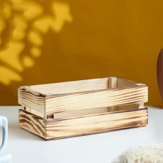 Кашпо деревянное 24.5×13.5×9 см Дарим красиво