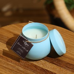 Свеча ароматическая в баночке 150 гр, парафин, lemongrass No Brand