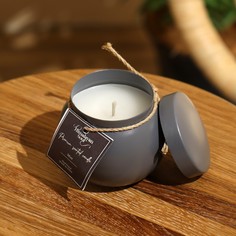 Свеча ароматическая в баночке 150 гр, парафин, mint No Brand
