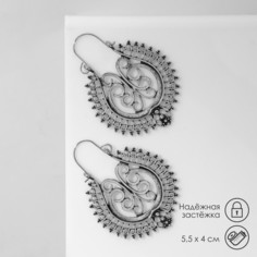 Серьги металл Queen Fair