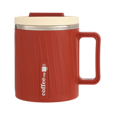 Термокружка, 580 мл, coffee, бордовая No Brand