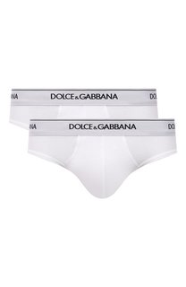 Комплект из двух хлопковых брифов Dolce & Gabbana