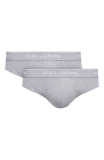 Комплект из двух хлопковых брифов Dolce & Gabbana