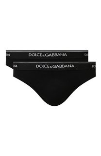 Комплект из двух хлопковых брифов Dolce & Gabbana