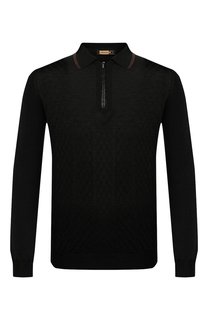 Поло с отделкой из кожи аллигатора Zilli