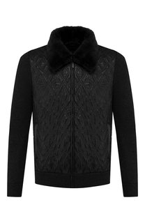 Комбинированный кардиган с меховой отделкой Zilli