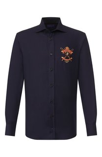 Рубашка из смеси хлопка и кашемира Ralph Lauren