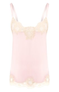 Топ из смеси шелка и хлопка Dolce & Gabbana