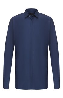 Сорочка из смеси шелка и хлопка Zegna